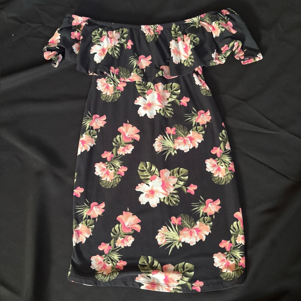 Floral Off-Shoulder Dress